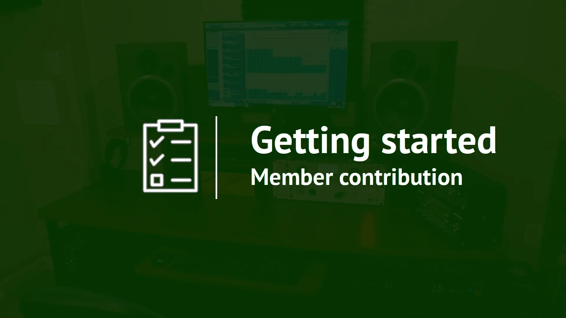 Getting started.